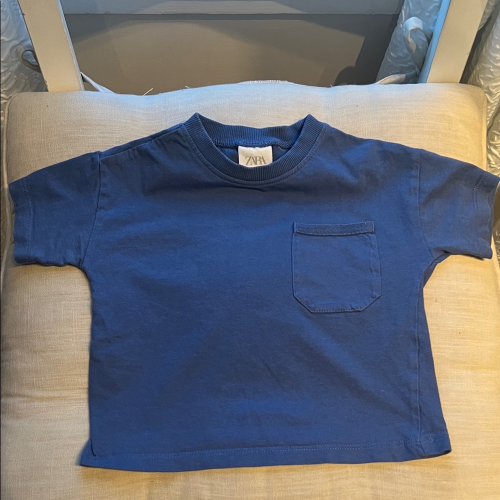 Zara Kids Navy Short Sleeve Tee